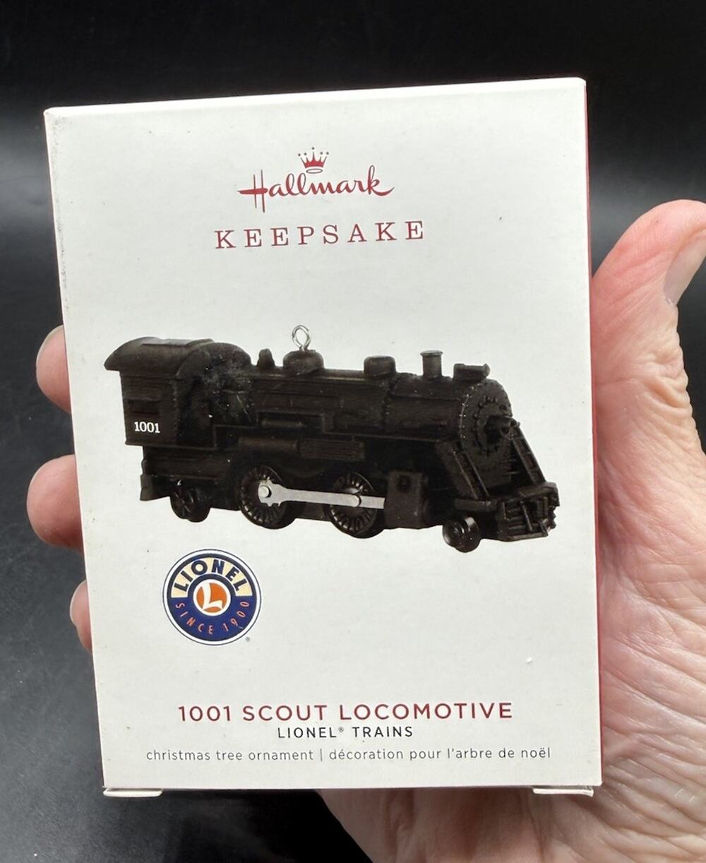 Lionel 1001 Scout Locomotive Hallmark Lionel QXR9119 MIB EUC -48D